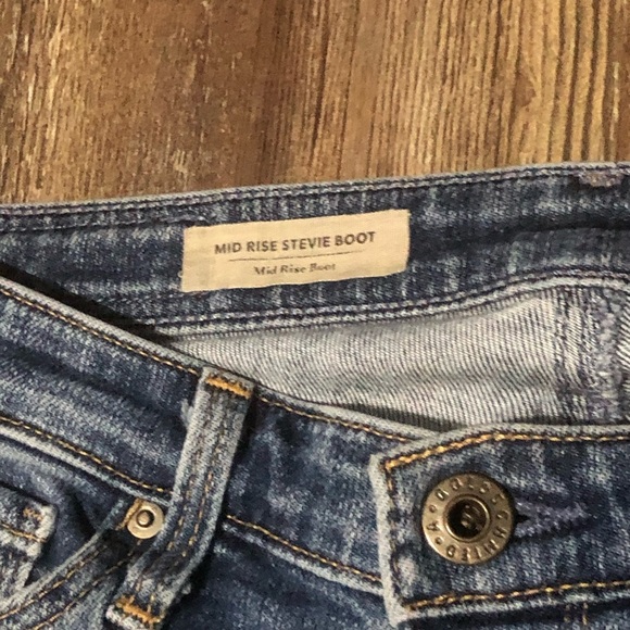 AG Adriano Goldschmied Jeans Women's 25R Mid Rise Stevie Bootcut Slim Fit Denim - Picture 3 of 6